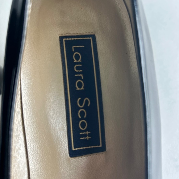 Laura Scott Black Patent Leather Classic Heels size 10 - Picture 7 of 16